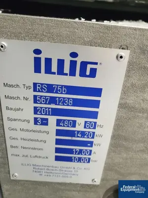 USED Illig Illig Thermoforming Line, Model RDM 70K / VHW 72