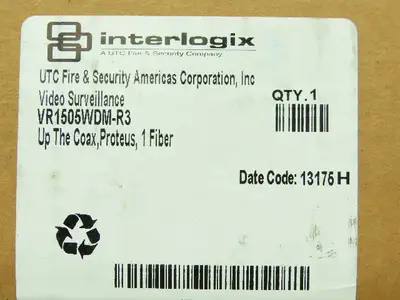 Interlogix VR1505WDM-R3 Video Surveillance Up the Coax, PROTEUS, 1 Fiber