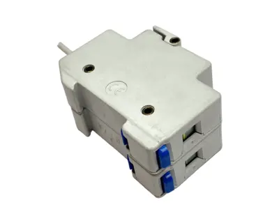 USED FERRAZ SHAWMUT FUSE HOLDER CLASS CC 30A 600V, 2-POLE DIN RAIL LOT OF 3