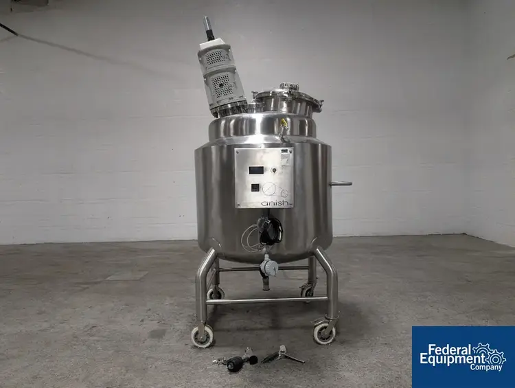 Used N/A 100 gallon Anish Pharma Mix Tank, S/S Stainless Steel Tanks Ohio US | Federal Equipment Company #127674