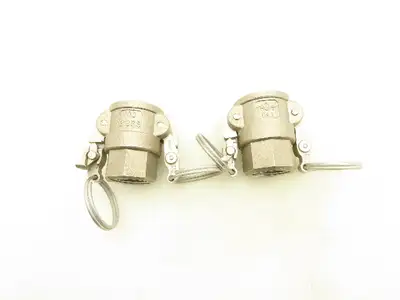 PT Coupling 10D 316SS Stainless Camlock Cam & Groove 1" NPT Female  Lot of 2