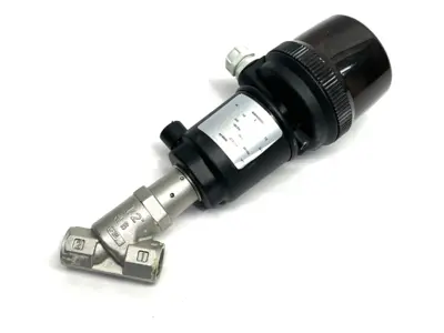 USED ASCO ANGLE BODY 2-WAY MOTORIZED PISTON VALVE, 1/2" NORMALLY OPEN