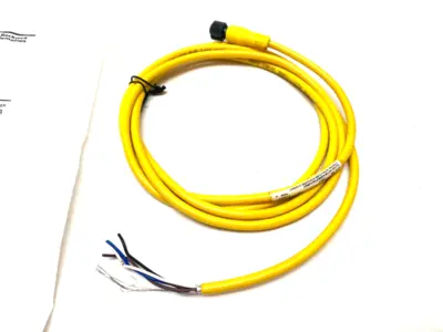 USED ALLEN-BRADLEY SER. B STRAIGHT DC MICRO QD CORDSET 5-PIN FEMALE