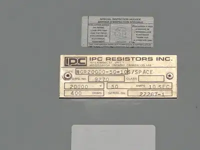USED 2004 IPC RESISTORS NGR20000-50-10S/SPACE