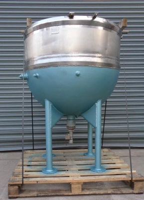 400 L S/S JKTD Open Top Hemispherical Mixing Tank