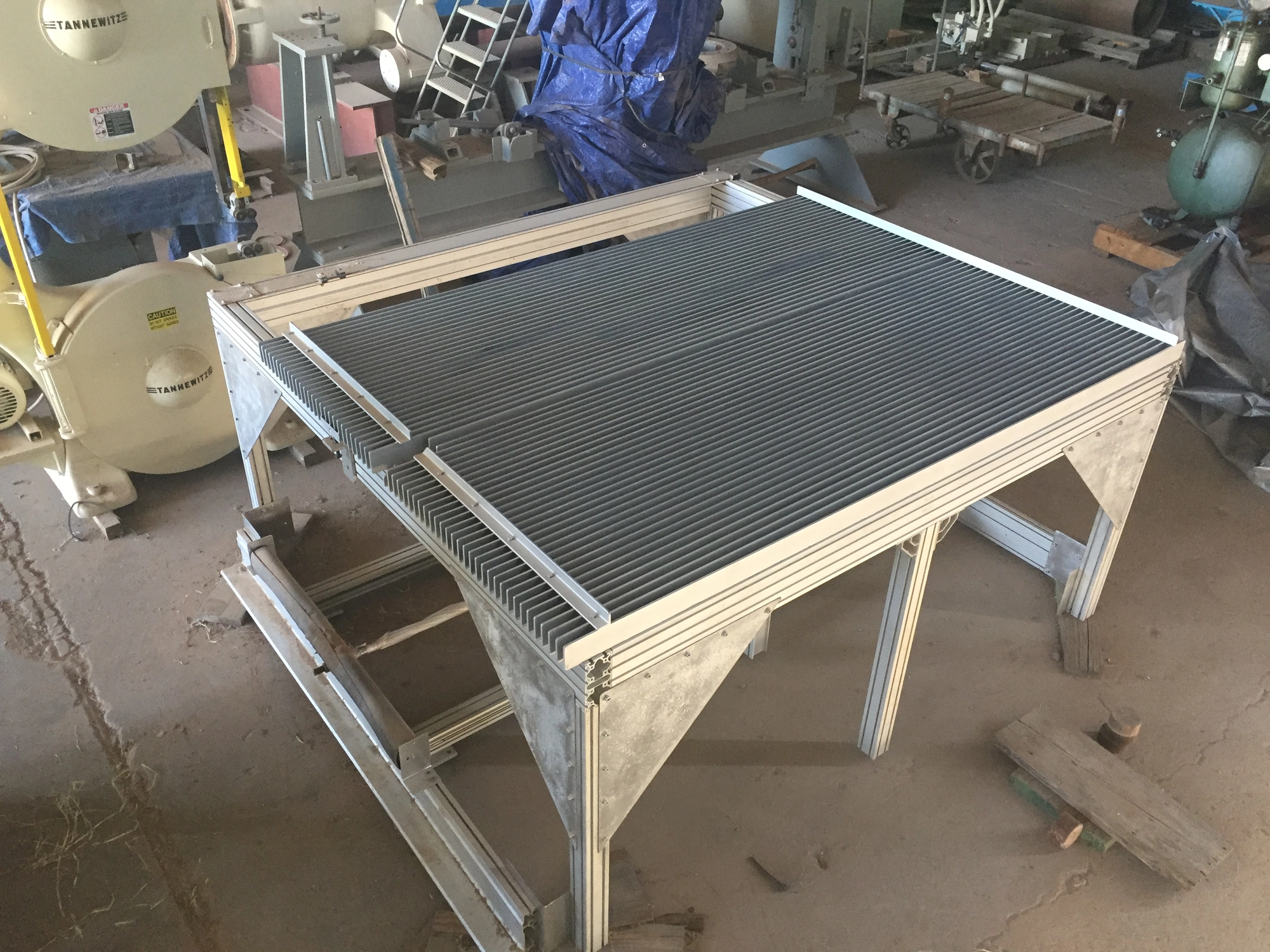 36" Tannewitz traveling head Plate/Block Saw #4063
