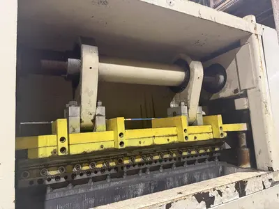 48” WIDE x 30 HP MECHANICAL IN-LINE COIL PRESS & SHEAR WITH PLC VARIABLE SPEED DRIVE: STOCK #22968
