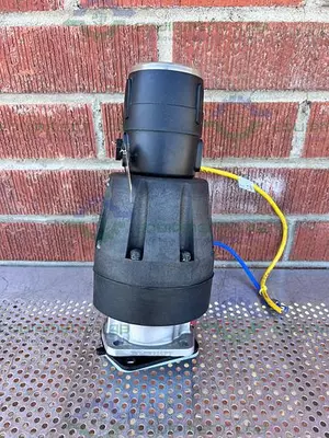 USED ITT PURE-FLO A216 DIAPHRAGM STAINLESS STEEL VALVE 2" W/ ASCO VALVE POSITIONER