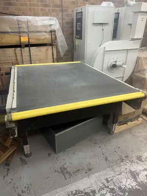 DMC UNISAND 2000-1, 52" 5-HEAD TOP AND 3-HEAD BOTTOM WIDE-BELT SANDER