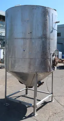 SPC8745  Tank 715 gallon vertical tank, Stainless Steel, 1.5" jacket, conical