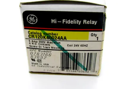 NEW GENERAL ELECTRIC CR120K4002AA RELAY