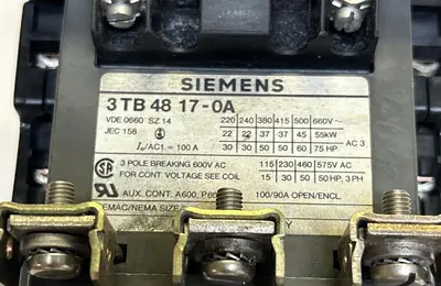 Used SIEMENS 3TB4817-0A Miscellaneous Equipment (Electrical & Power) | Surplus Asset Holdings #1197346