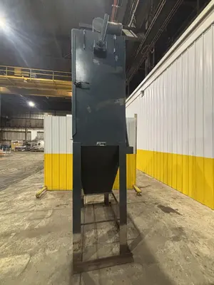 30" x 68" LS INDUSTRIES SHOT BLAST MACHINE WITH DUST COLLECTOR, FOR PROPANE TANKS: STOCK #22767