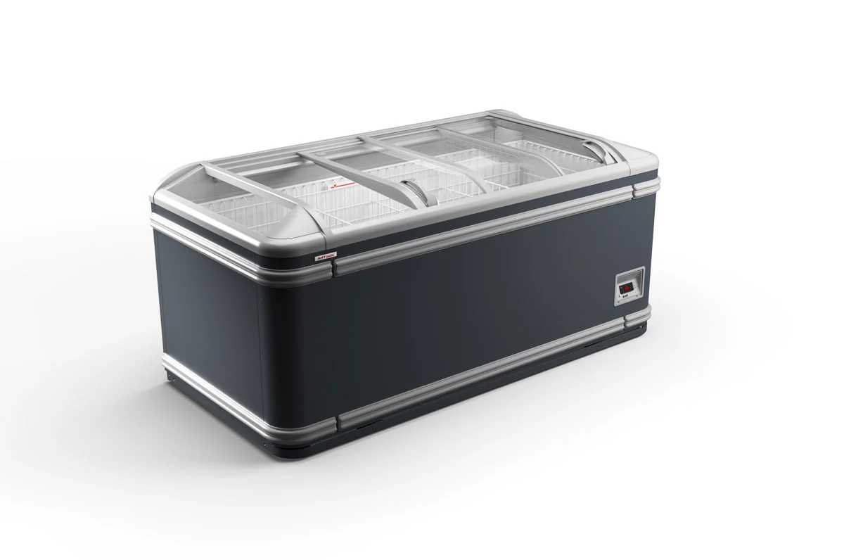 194-0075 AHT Paris 185 Multi Temp Self Contained Cooler-Black