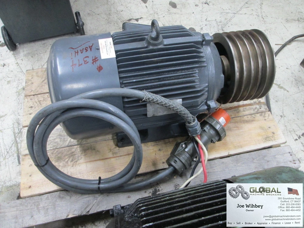 Yaskawa Electric Corp Varispeed 200/220Volt 3 Phase 4 Pole 15kW Induction Motor Refurbished