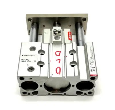 USED SMC COMPACT GUIDE CYLINDER W/ FINE LOCK