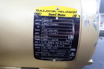 Baldor Super E Motor, 5 HP