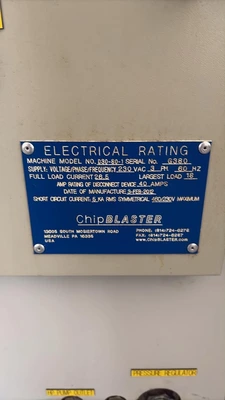 2012 CHIPBLASTER D30-80-1 High Pressure Coolant Systems | Global Machine Brokers, LLC (7)