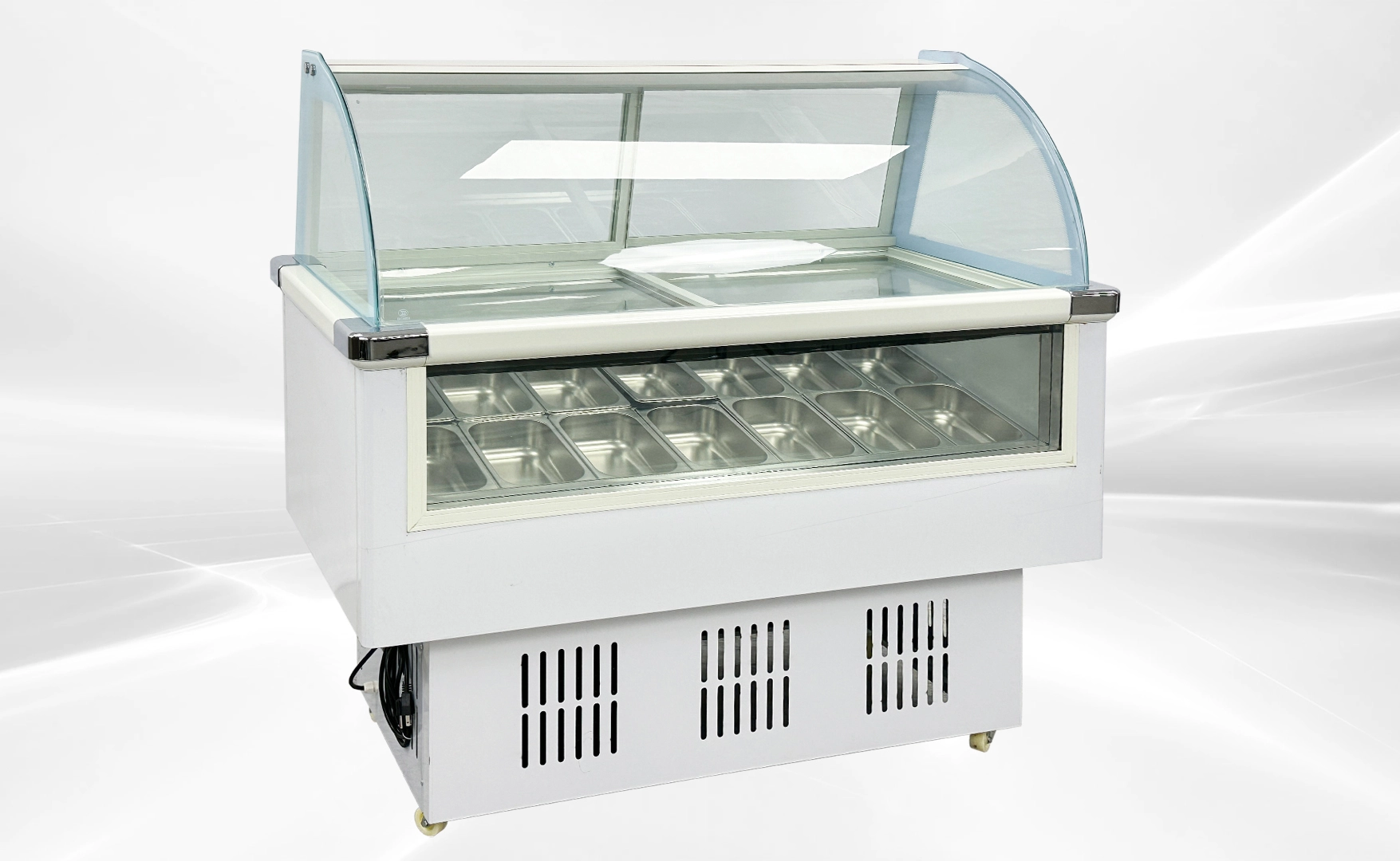 171-0349 53" Full Service Self Contained Gelato Ice Cream Freezer Case