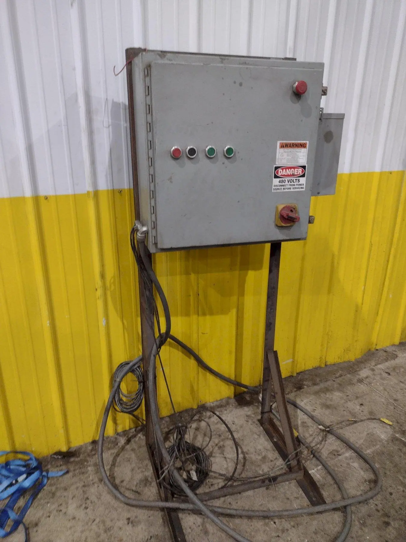 PRESS CONTROL ELECTRIC PANEL WITH BALDOR VARIABLE SPEED DRIVE & ALLEN BRADLEY MICRO LOGIX 1500 CONTROL PLC : YOBRO 25099