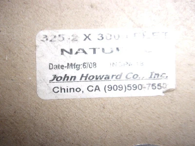 NEW JOHN HOWARD COMPANY 325-2