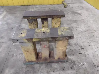 29.5" X 8" X 24" HIGH STEEL MACHINED PARALLEL BLOCKS, SET OF 2: STOCK #23742