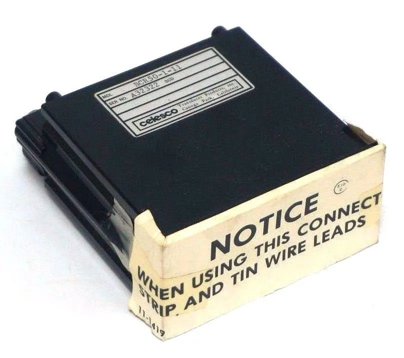 NEW CELESCO BCR50-1-11 PANEL METER BCR50111
