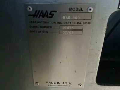 Used 2003 HAAS AUTOMATION BAR 300 Bar Feeds Ohio US | HGR 24 #1425331