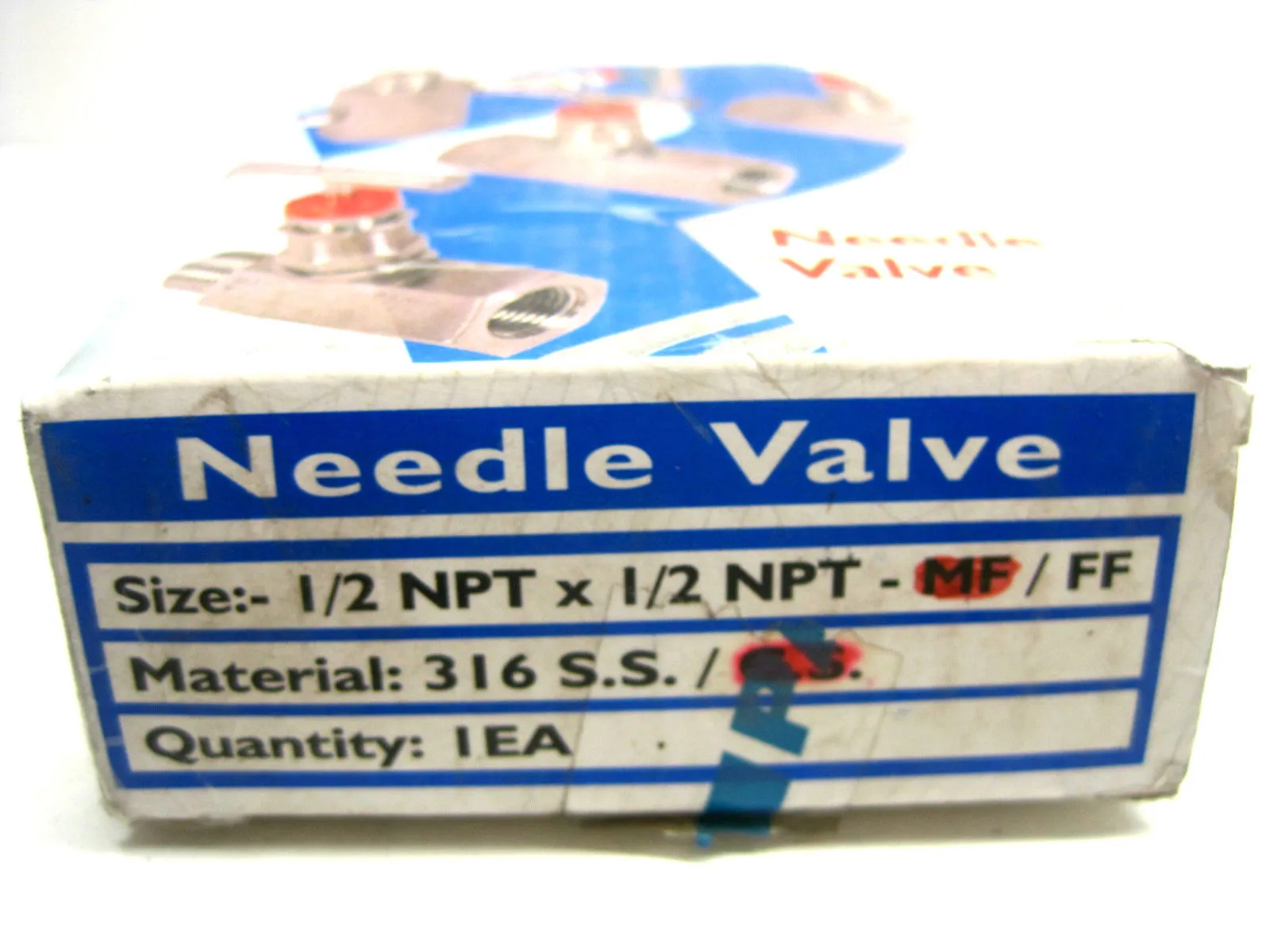 New Panam Engineers PNV-H-S-8-FF Needle Valve 1/2" PNVHS8FF