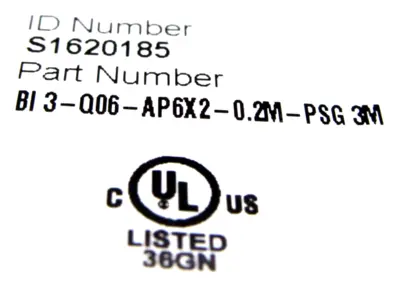 NEW TURCK BI3-Q06-AP6X2-0.2M-PSG 3M SENSOR BI3Q06AP6X202MPSG 3M