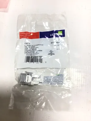 Leviton 61110-RG6 CAT6 T568 QuickPort eXtreme Jack Module Gray & Faceplate