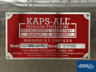 Used Kaps All KAPS-ALL Volumetric Piston Filling Machine Liquid Fillers Ohio US | Federal Equipment Company #1494830