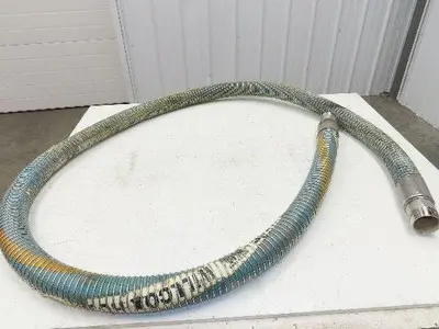Willcox Flexible Chemical Transfer Hose 316 Stainless 2" NPT x 11' 6"L