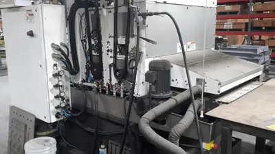 37" TIMESAVER - 3100 Series LYNX “Wet” Combination Belt/Brush Finishing Machine, Model 3121-13-04