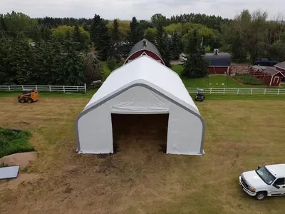 NEW 30X60X20 DOUBLE TRUSS STORAGE BUILDING