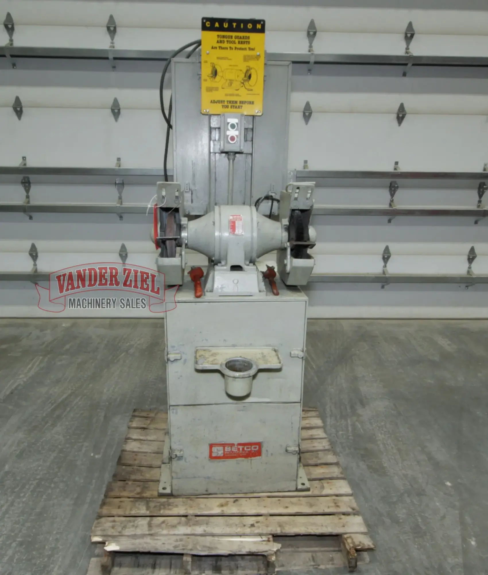 Used SETCO. SPL Pedestal Type Grinders (Double End) Michigan US | Vander Ziel Machinery Sales #480434