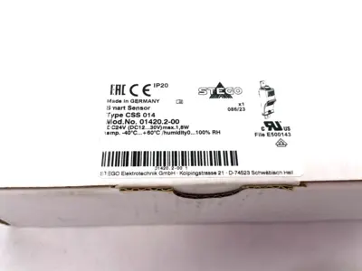 New | in-Stock Stego Smart Sensor Climate Analog, for Air & Humidity 01420.2-00 HVAC Parts and Equipment Michigan US | Maverick Industrial Sales #1461079