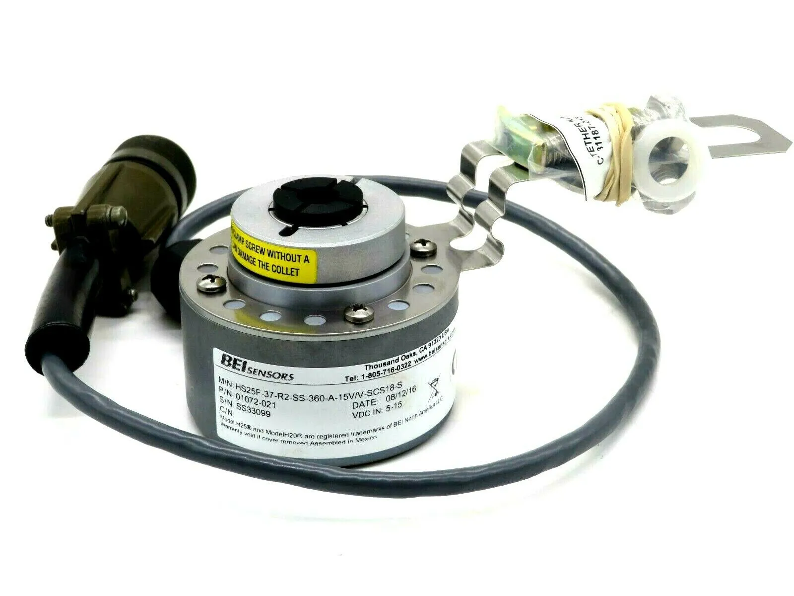 NEW BEI SENSORS HS25F-37-R2-SS-360-A-15V/V-SCS18-S ENCODER 01072-021