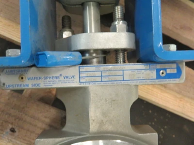 Jamesbury 4"-150  Butterfly Valve with Pneumatic Actuator  , Unused