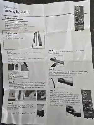 6 Boxes of Economy Retractor III Marketing Banner Frames