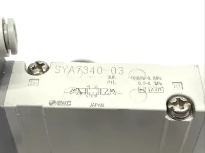SYA7340-03 | SMC  Air Pilot Valve & Base 3/8" NPT - Used