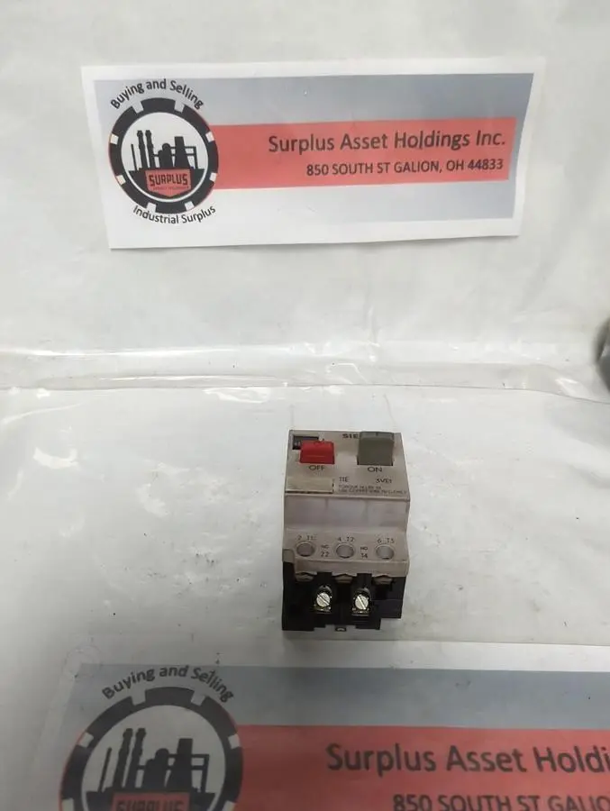 Used SIEMENS 3VE1010-2K Industrial Controls Ohio US | Surplus Asset Holdings #1412761