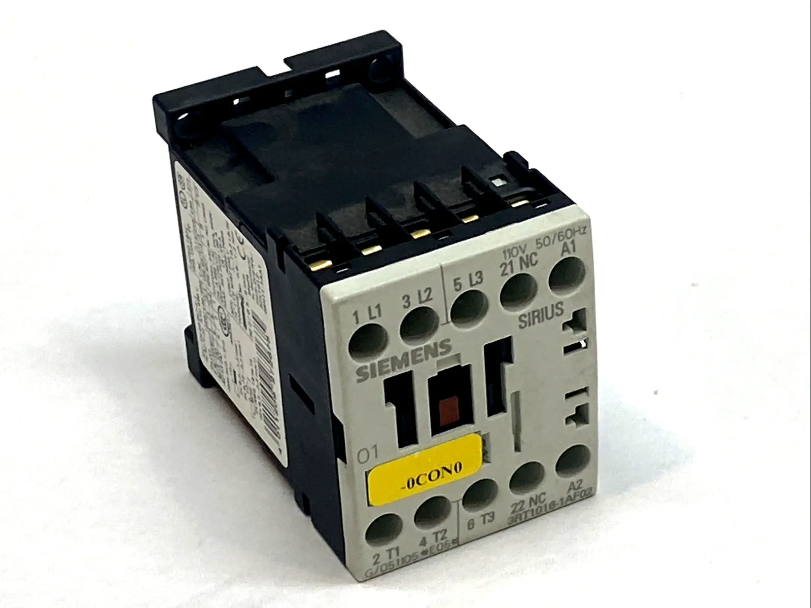USED SIEMENS SIRIUS S00 3‑POLE 9A CONTACTOR 4KW 400V 110V AC COIL