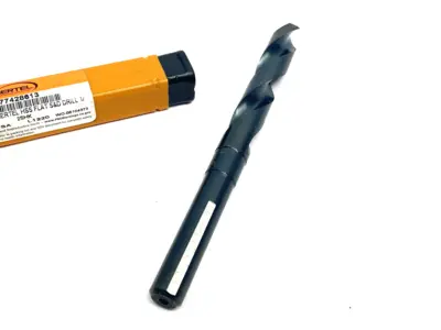 USED HERTEL REDUCED SHANK DRILL BIT: 9/16" DIA, 1/2" SHANK DIA, 118 DEG POINT