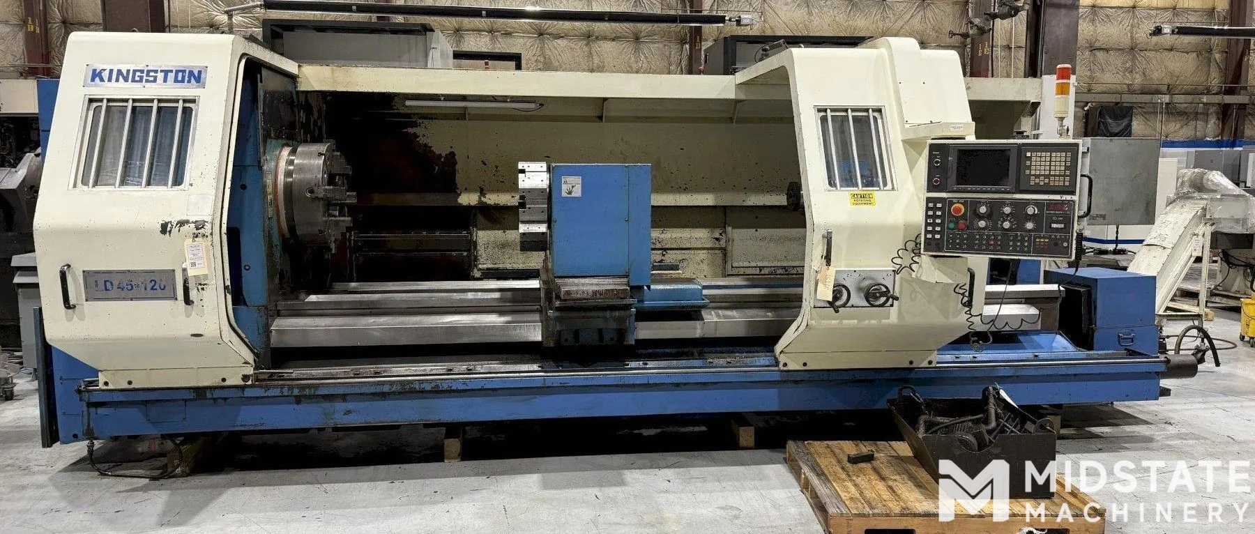 2006 Kingston LD-45x120 CNC Flat Bed Lathe