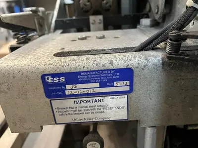 WESTINGHOUSE,DB-50,AIR CIRCUIT BREAKER 1600A 600V AC-PRO TRIP UNIT