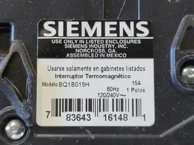 USED SIEMENS BQ1B015H