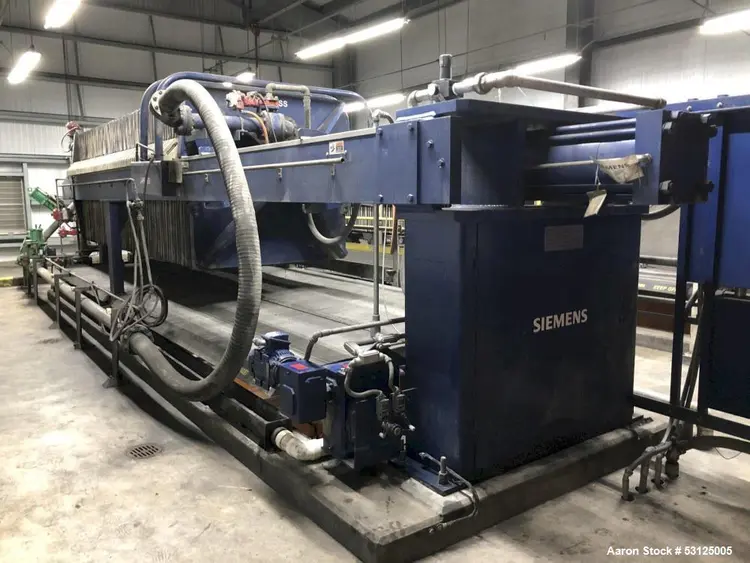 Used SIEMENS ALLIS 1500N32-64 Filter Presses Illinois US | Aaron Equipment #84187