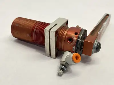 8015 | Destaco  Pneumatic Swing Cylinder With Arm - Used