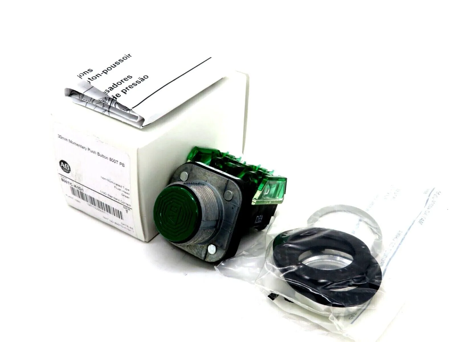 NEW ALLEN BRADLEY 800TC-A1D1 MOMENTARY PUSH BUTTON SERIES T 800TC-XD1 800TCA1D1